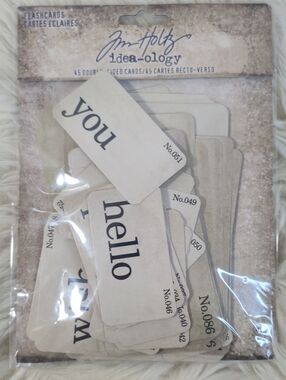 Tim Holtz® Idea-Ology Double-Sided Flashcards, 45ct.